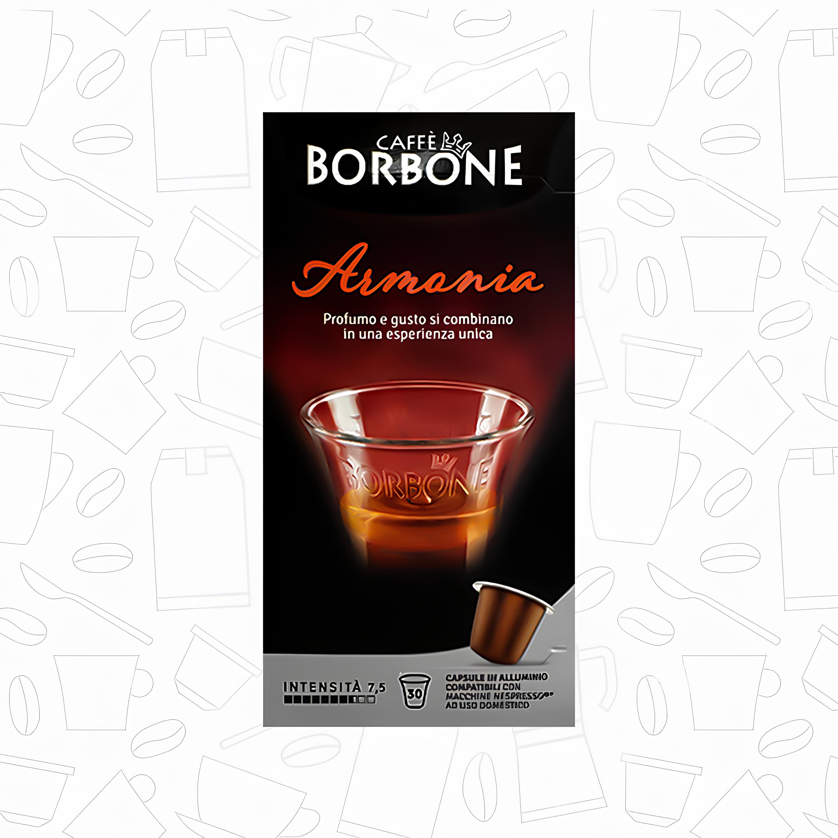 Caffè Borbone Armonia 30 Coffee Capsules - Compatible with Nespresso Classic Machines