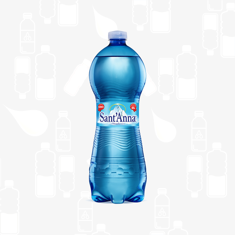 Sant'Anna Sparkling Natural Mineral Water - 6Pack - 1L - Made in Italy