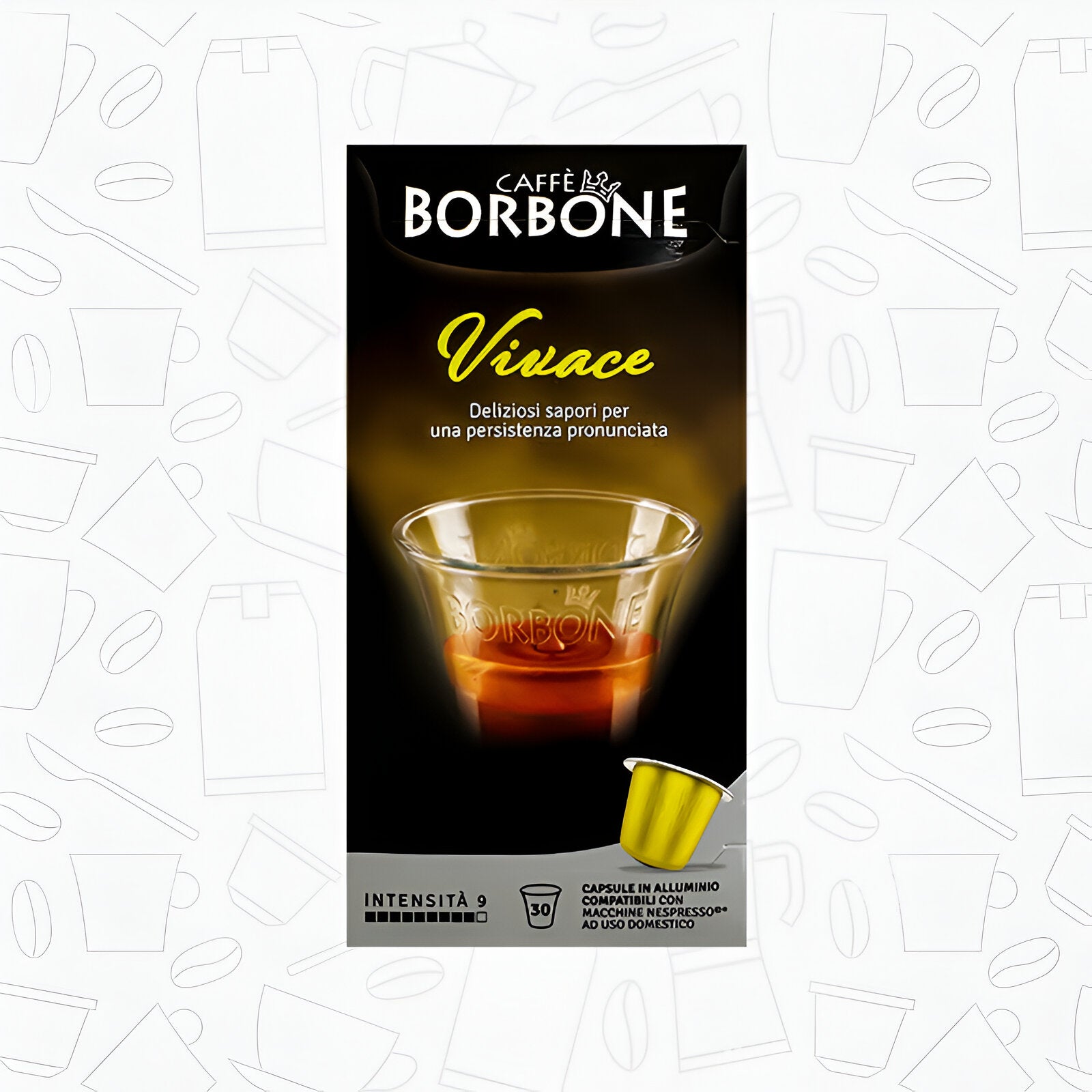 Caffè Borbone Vivace 30 Coffee Capsules - Compatible with Nespresso Classic Machines