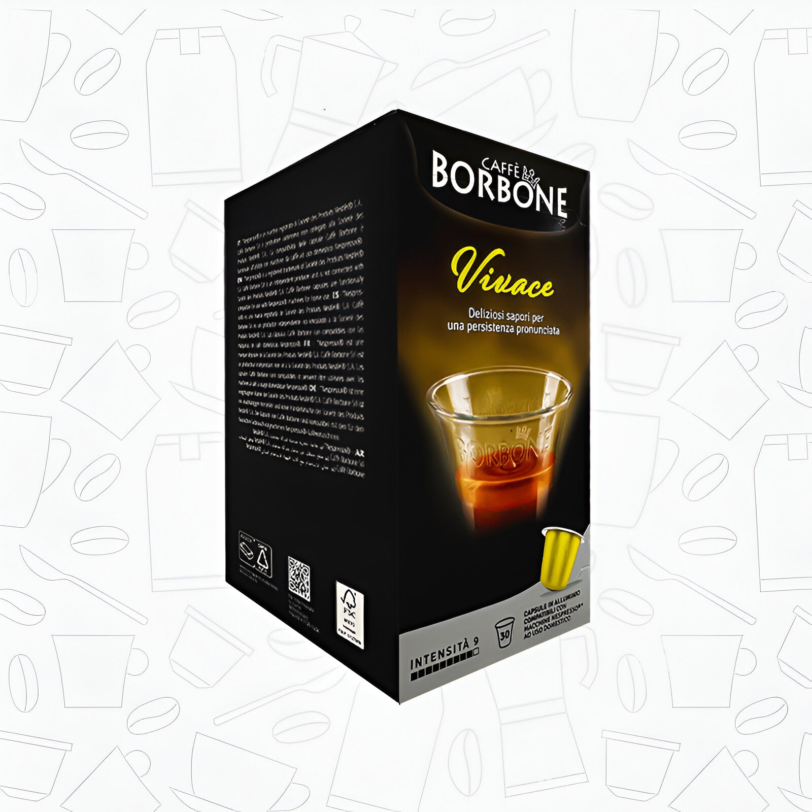 Caffè Borbone Vivace 30 Coffee Capsules - Compatible with Nespresso Classic Machines