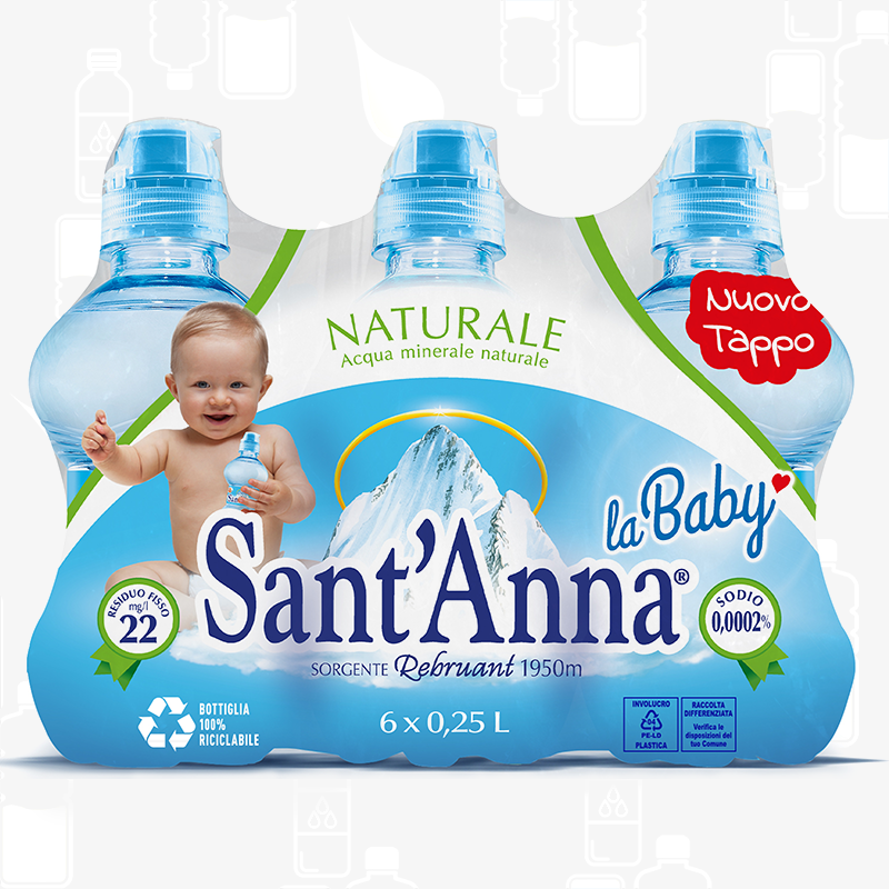 Sant’Anna Mineral Water La Baby - 6 Pack - 250ML - Made in Italy