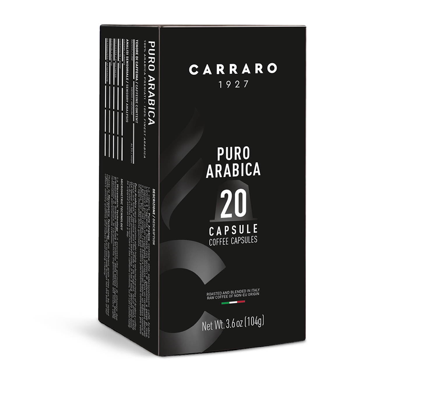 Carraro PURO ARABICA  20 capsules