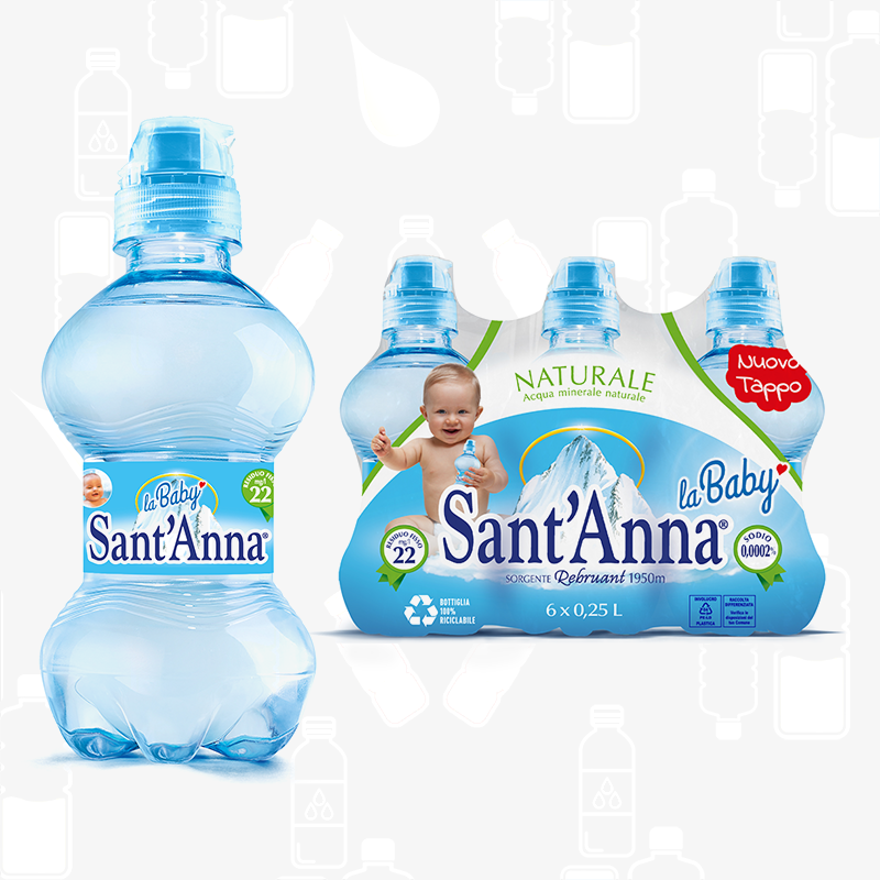 Sant’Anna Mineral Water La Baby - 6 Pack - 250ML - Made in Italy