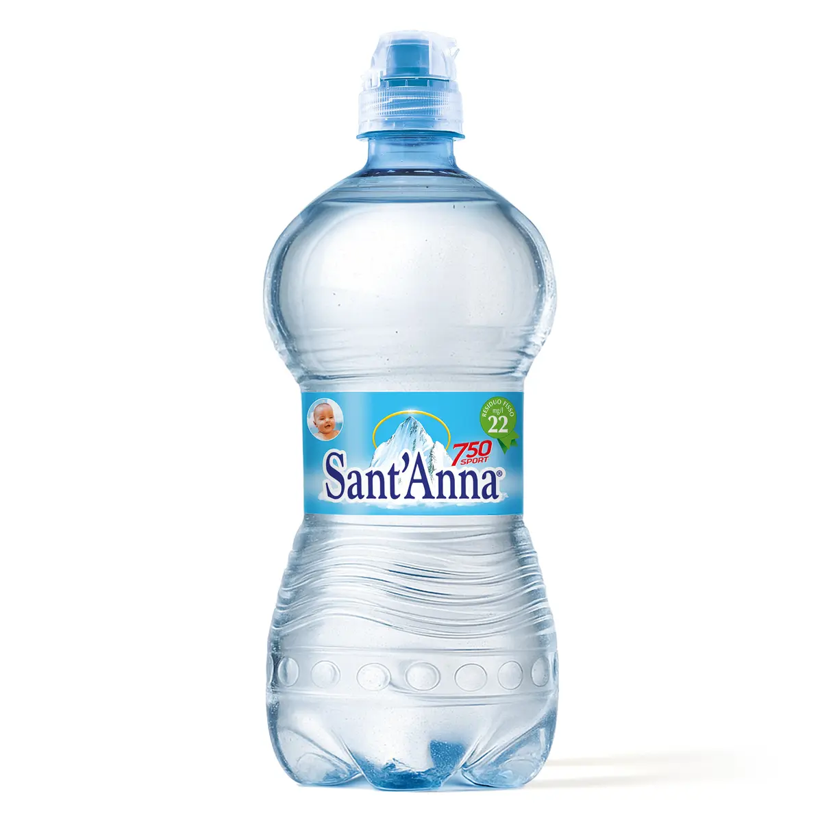 Sant'Anna Naturale Sport- Still Mineral Water- 6 Pk- 750ML - Made in Italy